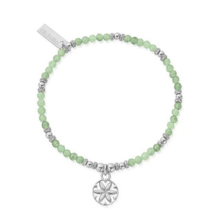 Chlobo Silver Aventurine Flower Mandala Bracelet