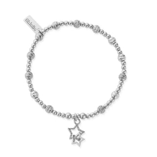 Chlobo Silver Interlocking Star Bracelet