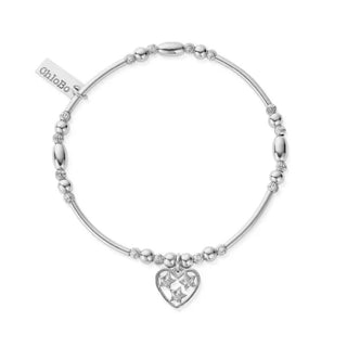 Chlobo Silver Heart of Hope Bracelet