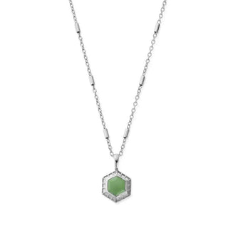 Chlobo Silver Happiness Aventurine Necklace