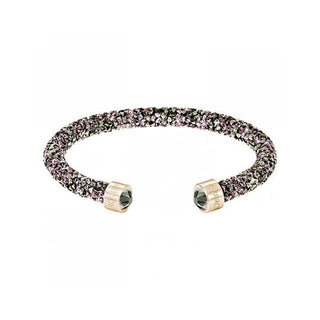 Swarovski Rose Gold Plated Crystaldust Metallic Pink Bangle - Small