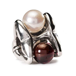 Trollbeads Silver Pure Passion Bead With Pearl