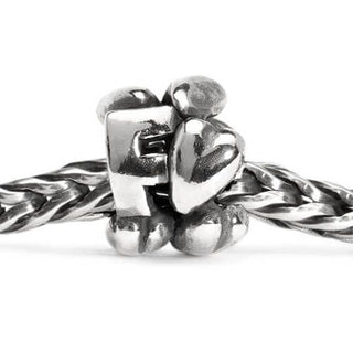 Trollbeads Silver Letter F Bead