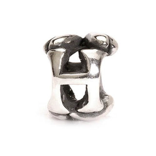 Trollbeads Silver Letter H Bead