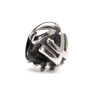 Trollbeads Silver Letter W Bead