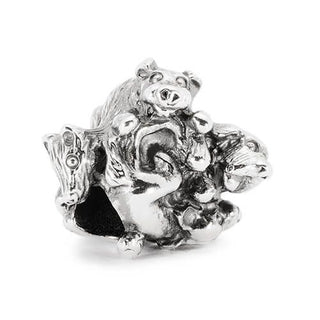 Trollbeads Silver Family Of Puppies Bead