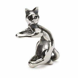 Trollbeads Silver Playful Cat Pendant Bead