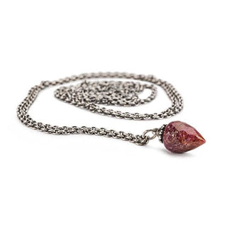 Trollbeads Silver Fantasy Necklace With Ruby - 80cm