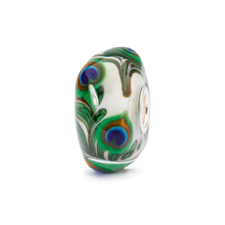 Trollbeads Prehnite Peacock Charm