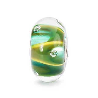 Trollbeads Drops Of Green Glass Bead