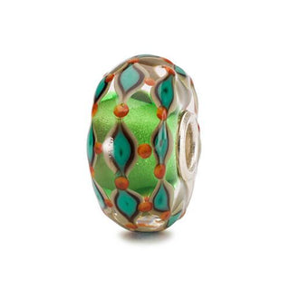 Trollbeads Green Field Glass Bead