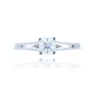 18ct White Gold 0.54ct Princess Cut Diamond Solitaire