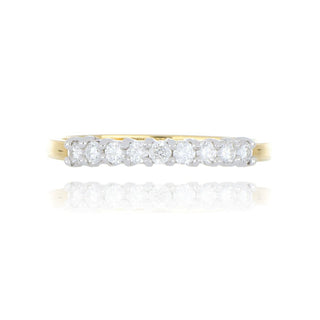 18ct Yellow Gold 0.20ct Diamond Half Eternity Ring