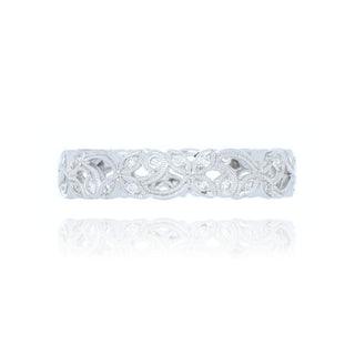 18ct White Gold 0.21ct Diamond Floral Ring