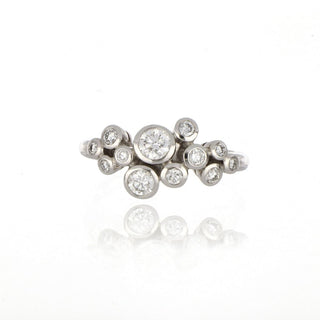 18ct White Gold 0.65ct Diamond Scatter Ring