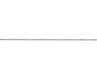 18ct White Gold Rhodium Plated 16 Inch Trace Chain