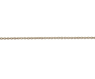 18ct Rose Gold 18 Inch Curb Chain