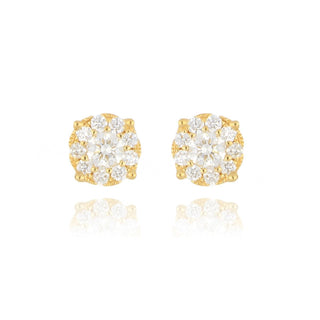 18ct Yellow Gold 0.34ct Diamond Stud Earrings