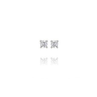 A&s Enchanted Collection 3mm Cubic Zirconia Solitaire Stud Earrings