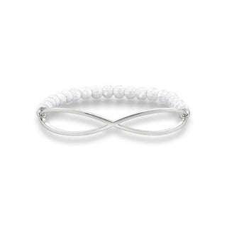 Thomas Sabo Silver Cross-over Pearl Bracelet