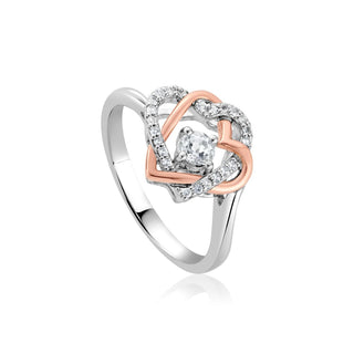 Clogau Silver Always In My Heart Topaz Ring - Size O