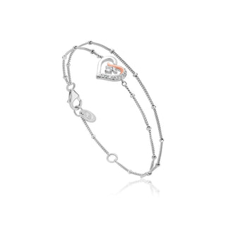 Clogau Silver Kiss Double Chain Bracelet