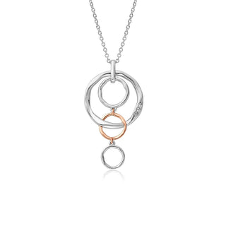 Clogau Silver Ripples Silver Triple Hoop Necklace