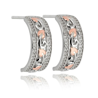 Clogau Tree Of Life Half Hoop Earrings