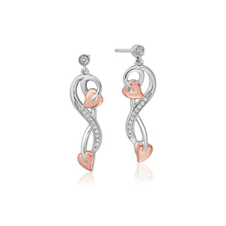 Clogau Silver Tree Of Life Topaz Drop Earrings