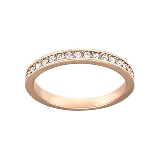 Swarovski Rose Gold Plated Rare Ring - Size 50