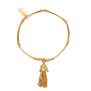 Chlobo Yellow Gold Plated Didi Tassel Bracelet