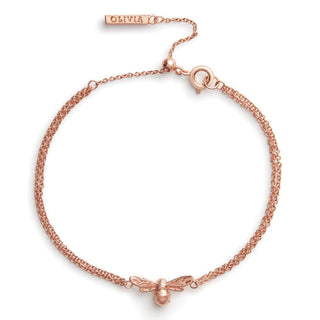 Olivia Burton Rose Gold Plated Lucky Bee Bracelet