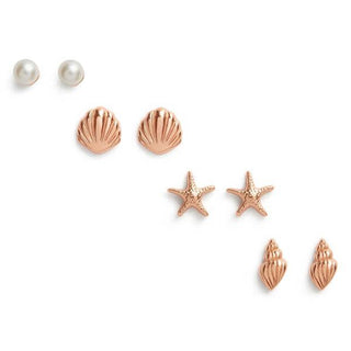 Olivia Burton Rose Gold Plated Under The Sea Stud Earring Pack