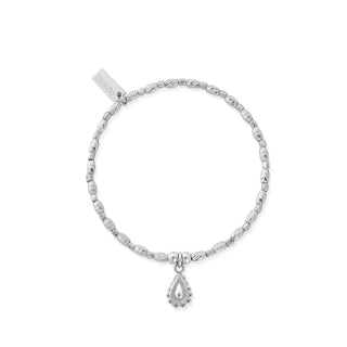 Chlobo Silver Soul Glow Raindrop Bracelet