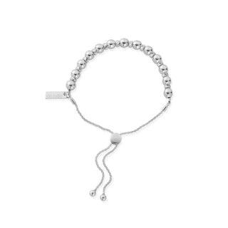 Chlobo Silver Sparkle Ball Adjuster Bracelet