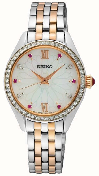 Seiko Ladies Two-tone Mother-of-pearl Quartz Watch